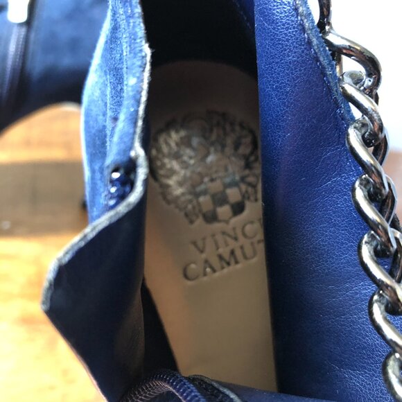 Vince Camuto Blue Suede Boots - Picture 7 of 11